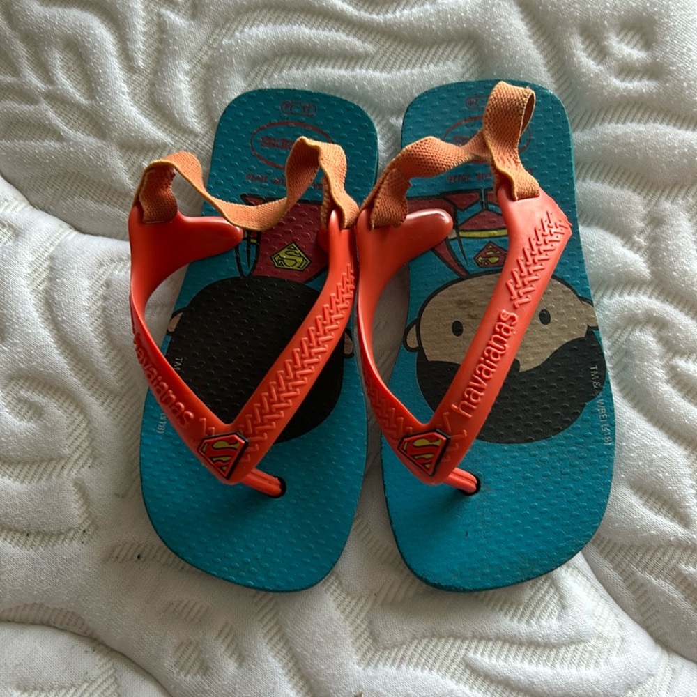 Superman Haviana Flip Flop Sandals - 9